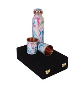 Stylish copper bottle BPA-free, toxin-free, handcrafted for modern wellness routines copper bottles - Product Image 6