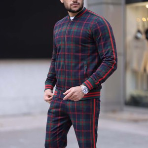Conception de qualité supérieure propre Logo sport échauffement survêtement de haute qualité survêtement adulte à la mode avec broderie Logo étiquette volante - Product Image 1