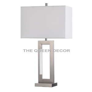 โคมไฟตั้งโต๊ะโลหะมีเฉดจากผ้าดีไซน์แฮนด์เมดโคมไฟตั้งโต๊ะแบบออกแบบได้ตามต้องการ - Product Image 3