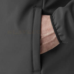 Chaqueta Softshell a prueba de viento para hombre con cuello levantado tela de lona impermeable equipo para exteriores - Product Image 6