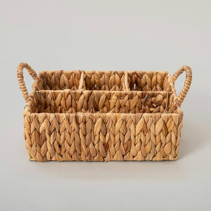 Porta cubiertos navideño de gran calidad, cesta para cubiertos de jacinto de agua para organizar la mesa - Product Image 1