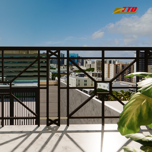 Rampe de balcon extérieur élégante en fer forgé Design décoratif mains courantes et balustrades durables fabriquées au Vietnam - Product Image 4