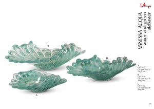 Tammaro Home Vanessa Acqua Murano, Decoración de Lujo para el Hogar en Cristal, Diseño Italiano Artesanal Premium - Product Image 2