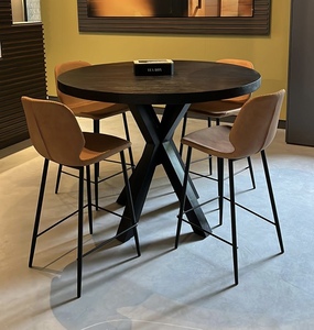 Mesas de Comedor Modernas con Patas Plegables, Altura Ajustable, Forma Rectangular, Madera Maciza, Muebles para Restaurante, Hogar, Hotel, Gimnasio - Product Image 5