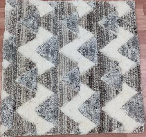 Tapis moderne en laine haute densité noué à la main, écologique, lavable, antidérapant, tissage plat, boucle tressée, design personnalisé, indien - Product Image 6