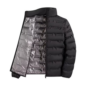 Veste matelassée pour homme, surdimensionnée, grande taille, hiver, épaisse, chaude, logo personnalisé, vêtements à bulles - Product Image 5