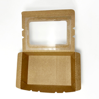 Boîte à lunch en papier alimentaire, boîte à lunch jetable en papier kraft, boîte à salade pour aliments délicieux à emporter