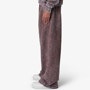 กางเกงลำลองผู้ชายขาตรงฮิปฮอป100% ผ้าฝ้ายน้ำหนักเบาแบบวินเทจ - Product Image 2