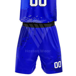 ชุดบาสเก็ตบอลสำหรับผู้ชายและ100% ชุดกีฬาพิมพ์ลายโพลีเอสเตอร์ออกแบบโลโก้ได้ตามต้องการ - Product Image 6