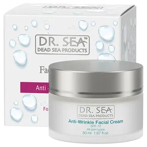 Crème Anti-rides pour le visage SPF 15 de Dr.SEA Dead Sea, produits de la mer morte, israël, échantillons gratuits, pour adultes, 50 Ml, femme, livraison rapide, offre spéciale