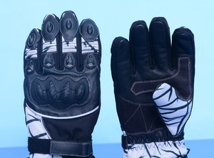 Gants de moto gants de protection motocross personnaliser gants en cuir véritable perforé - Product Image 3