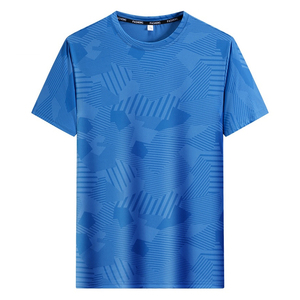 Venta al por mayor de secado rápido para hombre Slim Fit Running camiseta de poliéster impreso personalizado de los hombres deportes gimnasio camisetas - Product Image 4