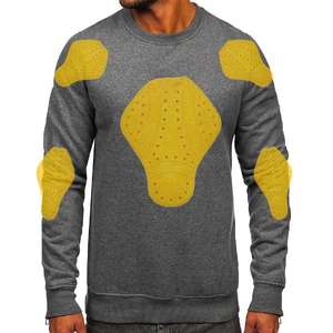 Sweat-shirt moto d'hiver blindé à logo personnalisé grande taille vêtements de sport en tissu polyester et coton respirant pour la course en plein air - Product Image 1