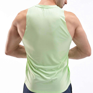 Camisetas sin mangas para hombre hechas a medida al por mayor, camisas sin mangas ligeras y duraderas de alta calidad, diseño tejido transpirable XL a la moda - Product Image 5