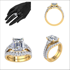 Elegante anillo clásico de oro de 18 quilates para mujer 3.44Cts VS Clarity Lab Grown EF Color Diamond IGI Certified Engagement Gift Jewelry - Product Image 2