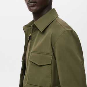 Collection de vestes tendance et à la mode pour hommes, vestes pour hommes OEM, 100% coton, veste bomber pour hommes, streetwear, tissu respirant - Product Image 6