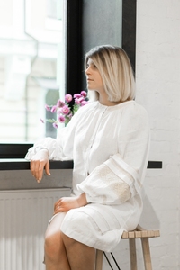 Hermosa India Boho Estilo Mexicano Mini Vestidos Midi Estampado de Flores Tamaños 6XL Género Libre Natural al por mayor para Ocasiones de Playa - Product Image 2