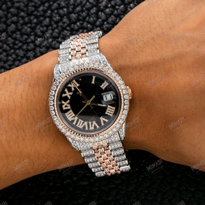 Moissanite Diamond <b>Watch</b> Luxury Sparkling Timepiece for Men & <b>Women</b> Premium Stainless Steel <b>Bracelet</b> Statement Jewelry <b>Watch</b> - Product Image 5