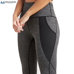 Latest Style <b>Women</b> Yoga <b>Leggings</b> High Waist <b>Black</b> Breathable Anti-Bacterial Knee-Length <b>Thick</b> by Raccoon Sports - Product Image 5