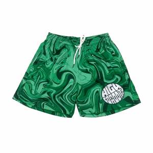 กางเกงขาสั้นตาข่ายสำหรับผู้ชายกางเกงขาสั้นตาข่ายเหนือเข่าขนาดใหญ่พิเศษมีกระเป๋าและซิปงานตามสั่ง - Product Image 1