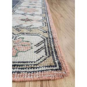 Tapis en laine ivoire noués à la main Erbe 9x12, motifs rectangulaires médaillon patchwork pour adolescents, pour la décoration de la maison et du salon - Product Image 4