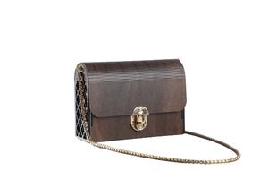 Bolso de mano de madera artesanal para mujer, para fiestas nocturnas, bolso de mano de madera premium hecho a mano con diseño de incrustaciones de resina a bajo costo - Product Image 2