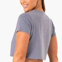T-shirts courts décontractés en toile pour femmes, de haute qualité, vente en gros, manches courtes, logo personnalisé, écologiques, séchage rapide, 100 % coton