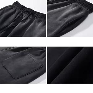 กางเกงวอร์มขาตรงของผู้ชายกางเกงผ้าแคนวาสสียืดหยุ่นระบายอากาศได้ดีผ้าสแปนเด็กซ์/ ผ้าฝ้ายออกแบบโลโก้ได้ตามต้องการ - Product Image 6