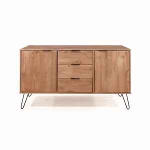 Contemporary Solid Wood <b>Sideboard</b> for Farmhouse Entry Hotel-Living Dining Room Home Furniture Storage Drawers Doors for Hospital - Product Image 3