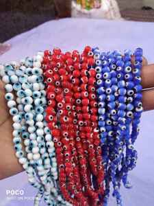 Cuentas de cristal de ojo con diseño de corazón hechas a medida en negro, blanco y negro, tamaños de 3mm y 4mm para fabricación de joyas, diseñadores de cuentas, reventa de tiendas - Product Image 3