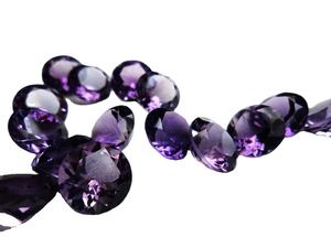 100% Color púrpura Natural amatista suelta facetada corte piedra preciosa personalizada redonda brillante forma suelta piedras de nacimiento OEM - Product Image 2