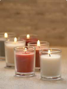 Bougie colorée verre support votif verre photophore bougie fête mariage Table décoration - Product Image 5