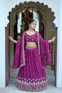 Lehanga Choli para mujer de calidad superior con ropa de fiesta de boda Dupatta, ropa india y paquistaní al por mayor para mujer - Product Image 3