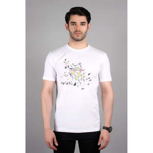 เสื้อยืดคอกลมทรงโอเวอร์ไซส์ VENDE ผ้าฝ้ายเจอร์ซีย์ 100% พิมพ์ลายด้วยวิธีซิลค์สกรีน - Product Image 1