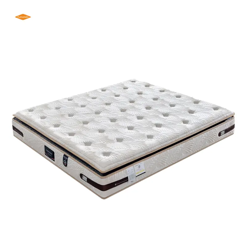 Best Supplier 180x200 Bed Mattress King Size Premium Plush Memory Foam Hotel Spring Mattress With Euro Pillow Top For Hotel