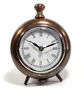 Horloge de poche moderne en forme ronde plaquée cuivre, nouvelle horloge murale suspendue avec une nouvelle horloge de bureau en métal pour la décoration de la Table de la maison - Product Image 1