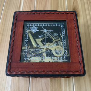 Nautical Maritime Brass Astrolabe Sextant with leather case print glass - Product Image 1