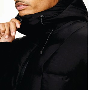 เสื้อโค้ทโพลีเอสเตอร์ทรงยอดสูงของผู้ชายเสื้อโค้ทบุนวมสำหรับใส่สบายและความอบอุ่น100% โลโก้ตามสั่ง - Product Image 2