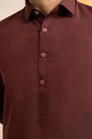Layanan OEM Busana Pria Polos Warna Sesuai Pesanan Shalwar Kameez Afghan Pathani Pakistan 2pcs Katun Bordir Panjang Selutut