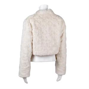 Chaqueta corta de moda invierno cálido-comprar chaqueta roja/ropa blanca personalizar al por mayor ropa de calle real chaqueta de mujer transpirable - Product Image 4