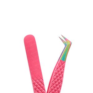 Pinzas de extensión de pestañas de acero inoxidable con nombre de marca personalizado profesional del fabricante, volumen puntiagudo duradero resistente para cejas - Product Image 5