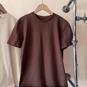 100% coton français éponge T-shirt bien conçu sans couture Mutil couleur logo personnalisé T-shirt confortable pour hommes livraison DDP - Product Image 3