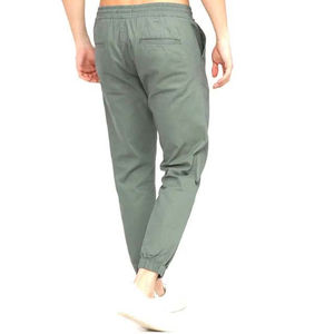 Pantalons de jogging slim pour hommes Pantalons de survêtement en toile avec taille moyenne élastique unie Pantalons pour hommes - Product Image 4