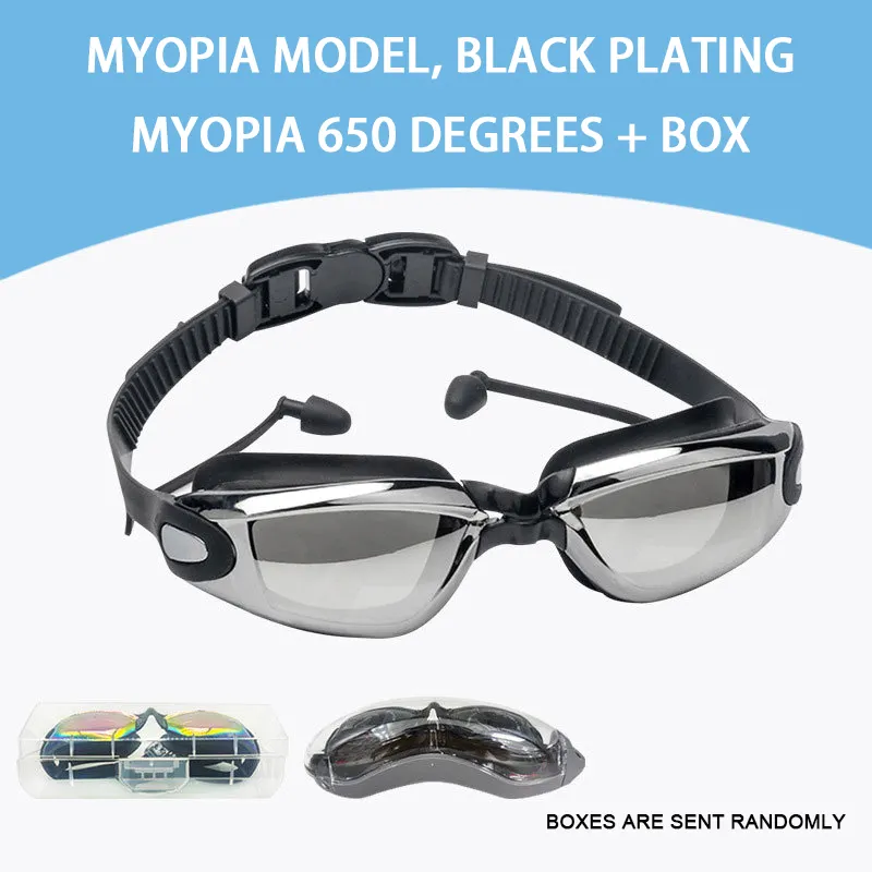 Wholesale Adult Competition Fashionable Sports Swimming Goggles Anti-fog Eye Protection Best Waterproof Myopia Swimming Goggles