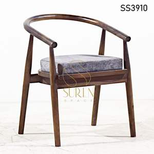 Silla de cuero de diseño moderno con hermosa tela de madera muebles de estilo francés restaurante Hotel restaurante sala de estar Hall - Product Image 5