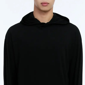 Sudadera con Capucha de Tela Transpirable de Diseño Extragrande con Servicio OEM para Hombre / Precio Económico con Cierre de Cremallera y Capucha Ajustable para Invierno - Product Image 2