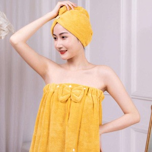 Vente en gros de serviette sèche-cheveux de haute qualité motif jacquard confort 100% serviette sèche-cheveux en coton - Product Image 6