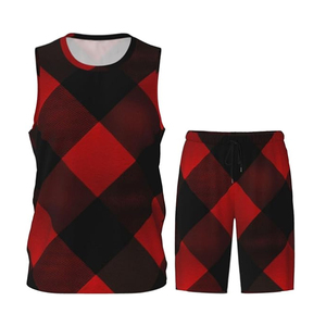 Uniforme de baloncesto de alta calidad Impresión por sublimación completa Conjuntos de uniformes de baloncesto Bsci Pantalones cortos de baloncesto de verano - Product Image 1