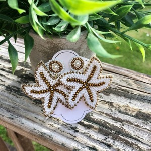 Pendientes de cuentas de semillas hechos a mano de la mejor calidad, ligeros, de forma ovalada, estilo budista, HUSSAIN CRAFTS, bordados de moda duraderos - Product Image 5
