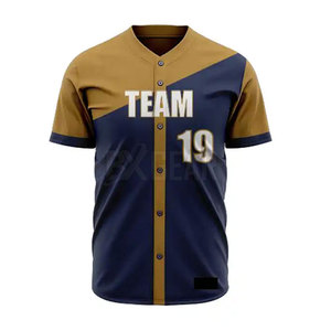 Nouvelle arrivée maillot de baseball et pantalon ensemble respirant doux et 100% polyester matériel pour la vente - Product Image 4
